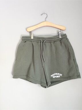 White Fox Boutique Olive Green Sport Shorts